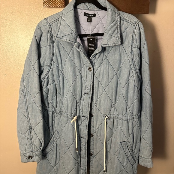 Denim quilted jacket - Picture 3 of 7